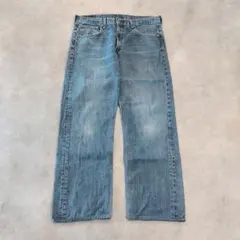 リーバイス569 Levis W34 ブルーデニム 青 ヒゲ 古着 16741