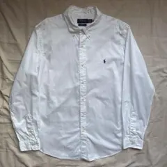 【最現行】RALPH LAUREN ホワイト B/D シャツ コットン 白シャツ