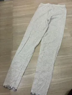 GU未使用グレー スパッツ 140-150cm