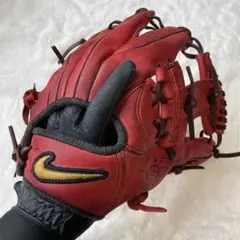 ナイキ グラブ　軟式　内野用　グローブ NIKE 岩村モデル　赤　即戦力 2025年最新】ナイキ グローブ 岩村の人気アイテム - メルカリ