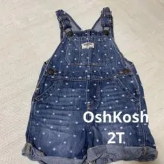 OshKosh 星柄デニムオーバーオール 2T