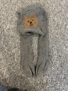 babyGapベビータイツ グレー クマデザイン 0-12ヶ月