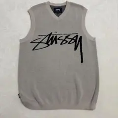 Stussy グレー ブラック Vネック MOCHA専用 STUSSY ステューシー stussy ニット 117171 ブラック×オレンジ
