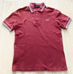 Fred Perry フレッドペリー 半袖 ポロシャツ ボルドー サイズ36