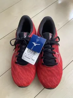 【新品未使用】ミズノ ウエーブライダー26 25cm ランニングシューズ　レッド