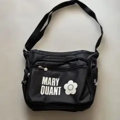 （718）MARY QUANT ブラックショルダーバッグ 持ち運び◎ 軽量