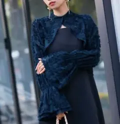 VIS DRESS シャーリングボレロセットワンピース