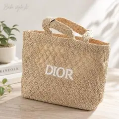 ☆新品未使用☆Dior ディオール ノベルティ ストロートートバッグ 刺繍