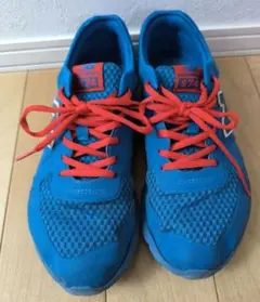 New Balance 574 青 オレンジ