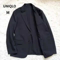 未使用級✨ UNIQLO 感動ジャケット M ブラック 黒 洗える ストレッチ