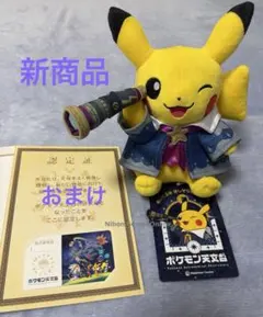 ポケモン天文台 ピカチュウ ぬいぐるみ　新品　ほしぞらピカチュウ　おまけ付き