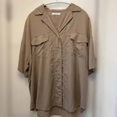 JEANASIS 半袖シャツ ベージュ オーバーサイズのサムネイル