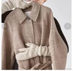 todayful ステンカラーチェックコート 38 吉田怜香 ステンカラーコート