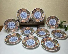 豪華14枚セット】有田焼 吾山窯 金彩 扇型 華文様 小皿/銘々皿 和食器