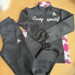 le coq sportif 黒ジャージ 女子130 中古品