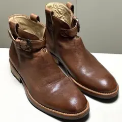 お洒落✨️】コテラック スタッズ付レザーショートブーツ ブラウン 36