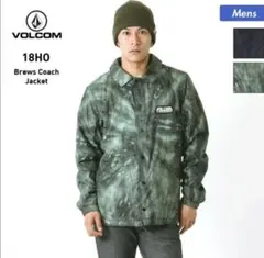 【L】VOLCOM ボルコム　タイダイ柄　コーチジャケットのサムネイル