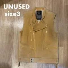 UNUSED スエード レザー ライダース ベストのサムネイル