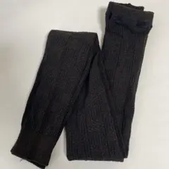 グレンチェック柄ラメレギンス　JJML ブラウン