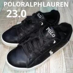 ポロラルフローレン　23.0　スニーカー　ブラック　RALPH LAURENのサムネイル