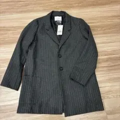 Sevendays-Sunday グレー テーラードジャケット L ストライプ