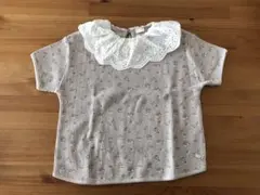 tete a tete 花柄ワッフル生地トップス110