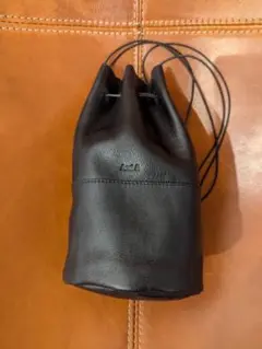 And A / FINE LEATHER DRAWSTRING BAG　S
