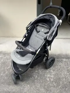 Joie ベビーカー グレー レインカバー付き