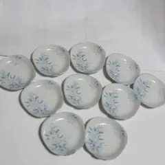 うちわ型　小皿　10枚セット