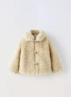 ZARA ファーコート ボアコート L 新品 テディ　プードル ZARA - zara フェイクファーコート テディベアー プードルの通販