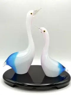 マルティグラス ビンテージ 二輪差し フラワーベース 小鳥 | Mercari