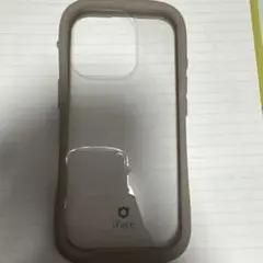 iFace クリアケース ベージュ　iPhone16pro