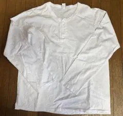 ベ*ル様 Good On ロングスリーブヘンリーＴシャツ ホワイト Lのサムネイル
