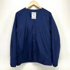 ナノユニバース HEATEAS ノーカラージャケット (ネイビー/L)