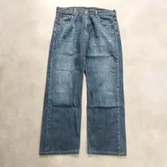リーバイス569 Levis W33 ブルーデニム 青 ヒゲ 古着 16762