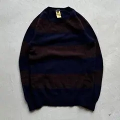 a.p.c. border knit ボーダー ニット バーガンディ - メルカリ