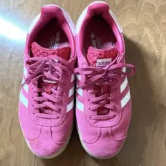 アディダス　GAZELL ボールド厚底　24cm