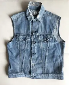 6 ROKU timemachine crushed denim vest