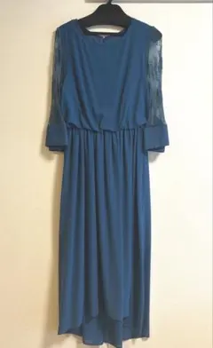 BELINDA DE CAPRIS パーティードレス 7号 S レース袖