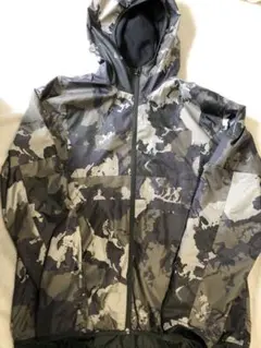 adidas アディダス 迷彩 ナイロン ジャケット フーディ L 春 秋