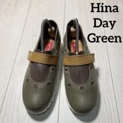 Hina Day Green ヒナデイグリーン ストラップ 快適ソールシューズのサムネイル