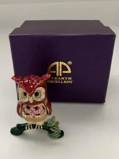 ピィアース　フクロウ　宝石箱　ジュエリーボックス
