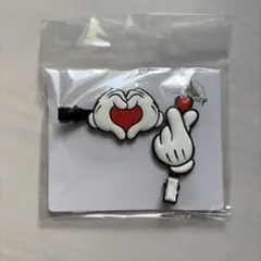 Disney ミッキーマウス ヘアクリップ 2個セット