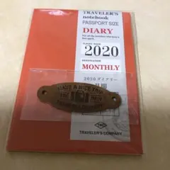 トラベラーズノート パスポートサイズ ダイアリー レザータグ 2020
