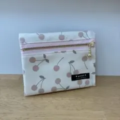フリル移動ポケット☆さくらんぼ☆白☆ハンドメイド☆女の子 - メルカリ