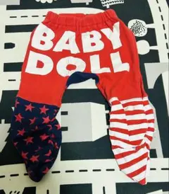 BABY DOLL 赤 青 パンツ 80