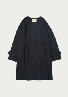 ライラック36 新品未使用　イウエンマトフ　リバーコート ストール風ラップリバーコート《la veille by SUPERIOR CLOSET》｜INED