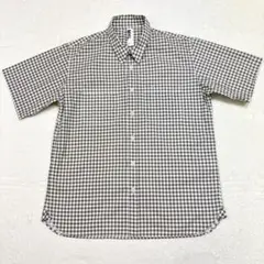 MHL. マーガレットハウエル ギンガムチェック 半袖シャツ ベージュ系 Mのサムネイル