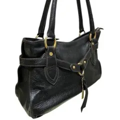 ユーバイウンガロ U by ungaro ハンドバッグ レザー 革 シボ革 ロゴ