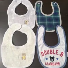 ベビー スタイ よだれかけ 4枚セット まとめ売り　ミキハウス　赤ちゃん本舗